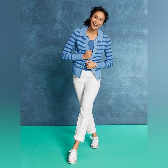 Talbots Women’s Relaxed Chino Pants in Rocky Beach Tan Size 14P - Picture 3 of 12